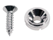 Boston SH-3-C snaargeleider, knoop model, chroom, inclusief schroef, diameter 10mm, hoogte 5mm