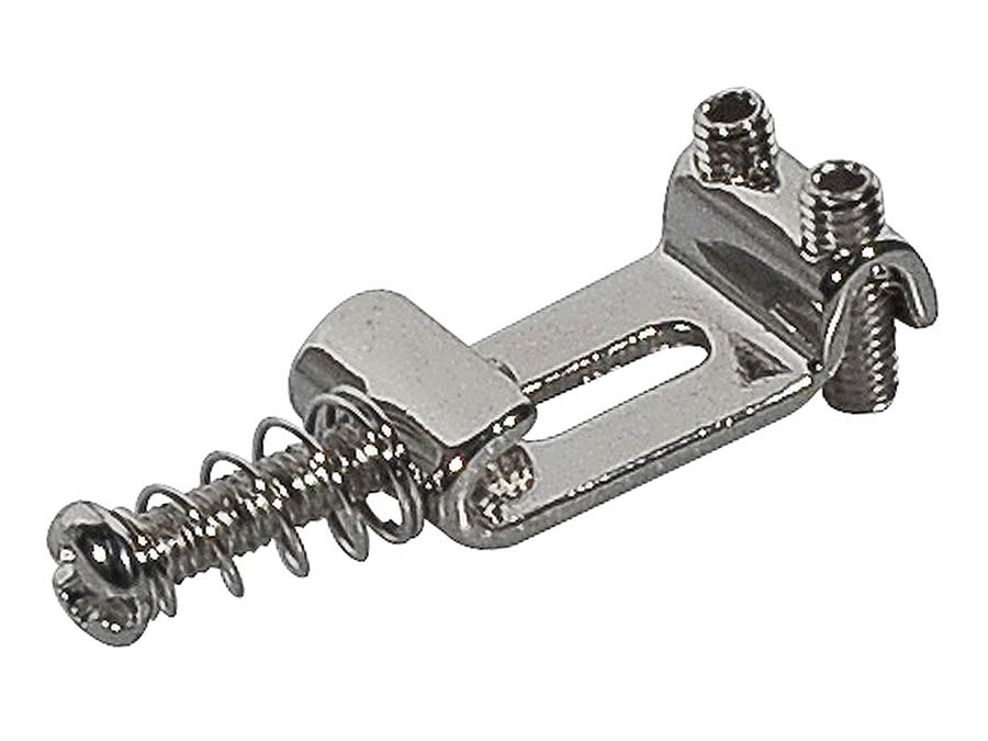 Boston S-145-C brugzadel, metaal, chroom, Stallion, p=10,5, inclusief veer en schroef, 6-pack
