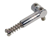 Boston S-150-C brugzadel, metaal, chroom, Stallion, p=10,8, inclusief veer en schroef, 6-pack