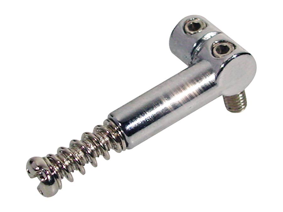 Boston S-150-C brugzadel, metaal, chroom, Stallion, p=10,8, inclusief veer en schroef, 6-pack
