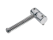 Boston S-210-C brugzadel, metaal, chroom, Jocker/ Puncher bass, p=20, inclusief veer en schroef, 4-pack