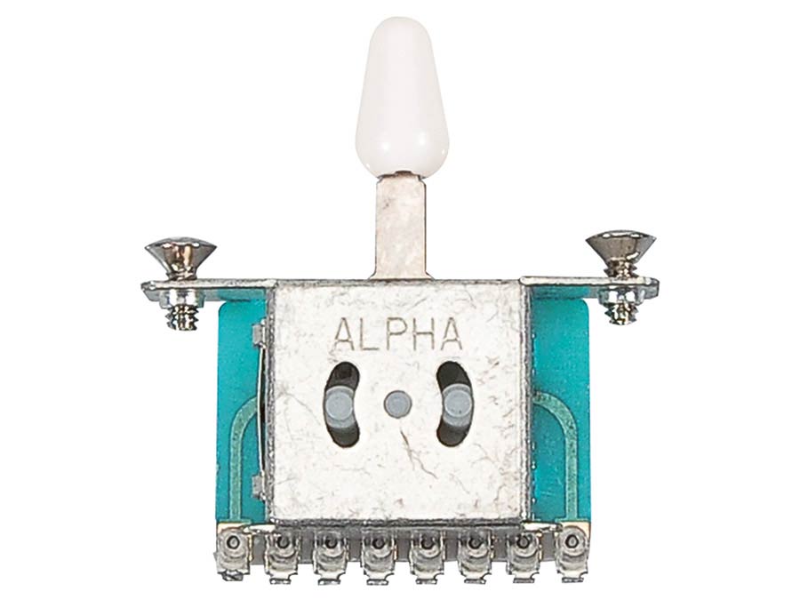 Boston SW-143-W 3-standenschakelaar open model met witte knop