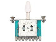 Boston SW-145-W 5-standenschakelaar open model met witte knop