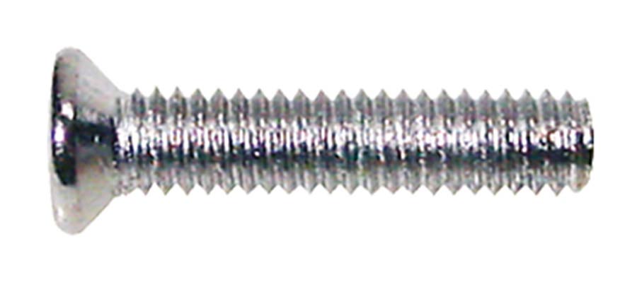Boston PS-01-C pickup bolt, 2,6x12mm, 12pcs, flat countersunk, chrome