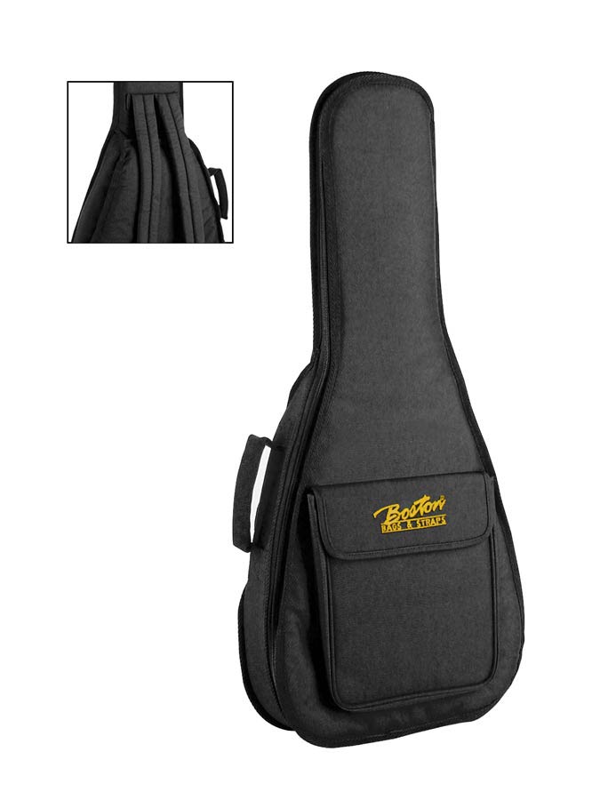 Boston MD-21 gigbag voor mandoline (Portugees model), 21 mm. gevoerd nylon, zwart