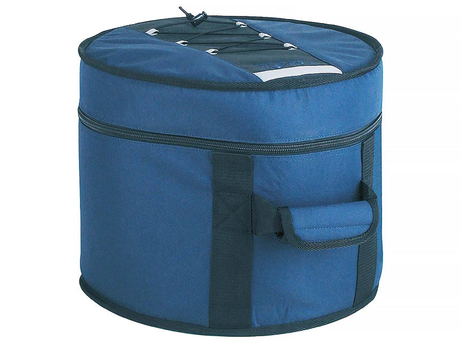 Boston DBL-10-T deluxe gigbag voor tom 10", zwart-blauw, 15 mm gevoerd hardfoam