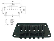 Boston B-1540-B brug-staartstuk, Stallion, pitch 10,5mm, zwart