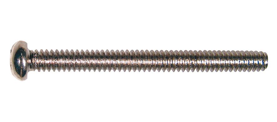 Boston PS-17-N pickup bolt, #3-48, 2,4mm x 26mm, 12pcs, dome head, for Boston humbuckers, nickel