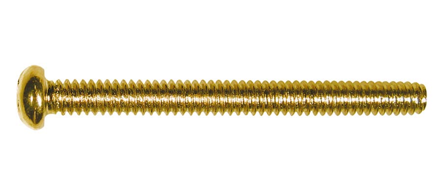 Boston PS-17-GD pickup bolt, #3-48, 2,4mm x 26mm, 12pcs, dome head, for Boston humbuckers, gold