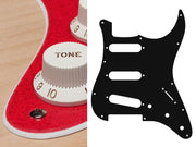Boston ST-213-SRD slagplaat, Stallion, 2 ply, sparkling red, standaard, SSS, 3 pot holes, 3-5 switch