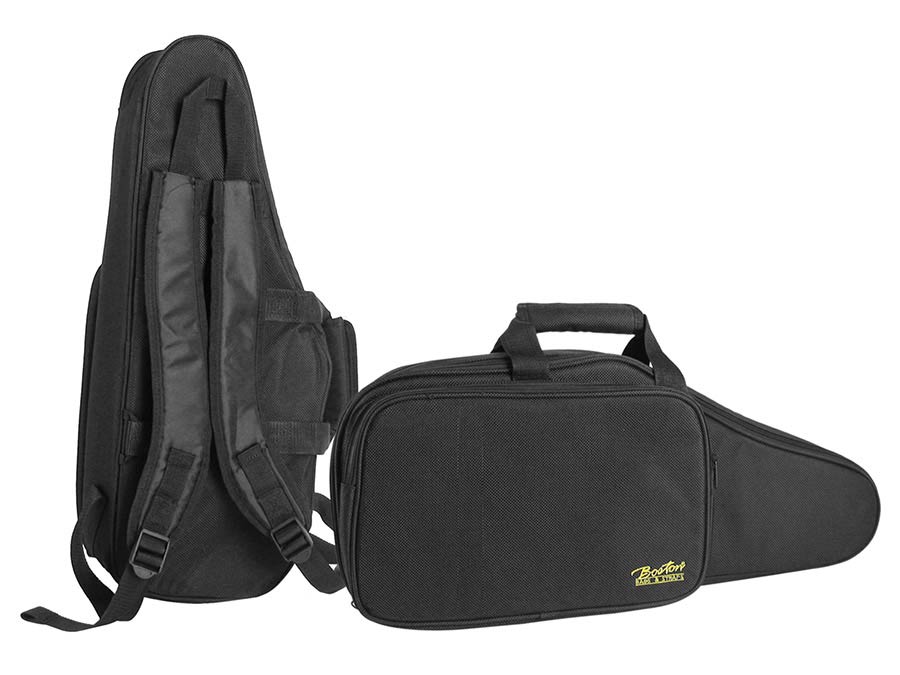 Boston GB-600-AS gigbag voor altsax, zwart cordura, 15 mm gevoerd, met riemen en accessoires zakje