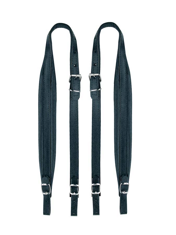 Boston 45-M-CS accordeon riemen, 48-72 bassen, 82-87 x 4,5cm, split leder, skai voering, zwart