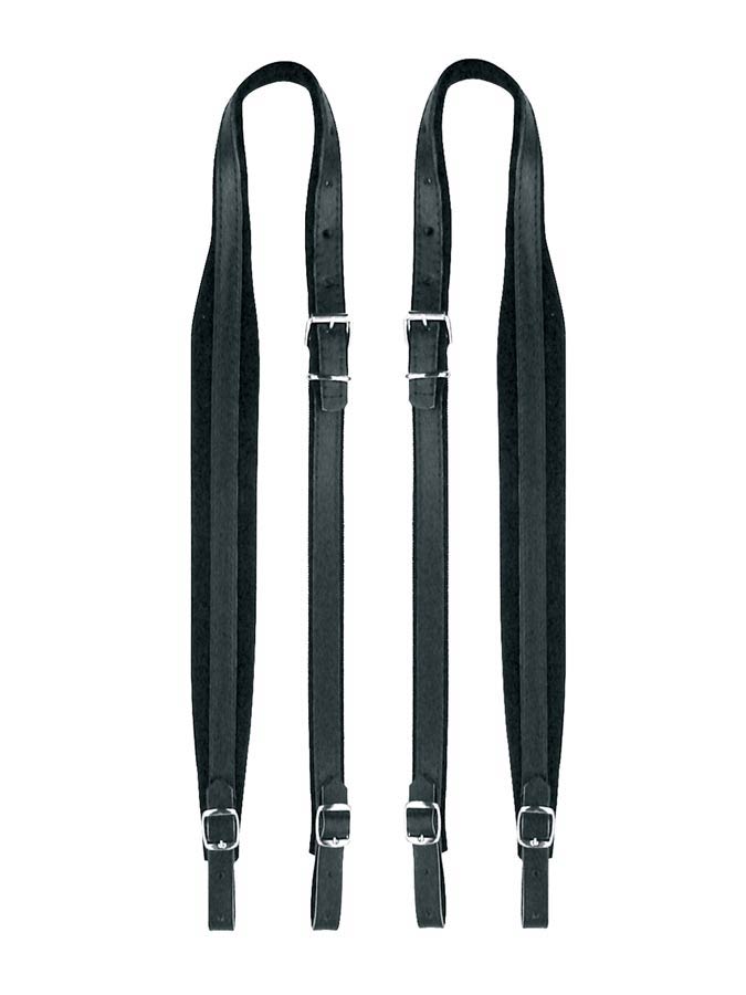 Boston 45-X-CV accordeon riemen, 120 bassen, 102-107 x 4,5cm, split leder, velours voering, zwart