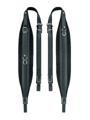 Boston 100-L-CV accordeon riemen, 96-120 bassen, 99-104 x 10,0cm, split leder, velours voering, zwart