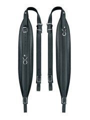 Boston 80-L-LS accordeon riemen, 96-120 bassen, 99-104 x 8,0cm, nerf leder, skai voering, zwart