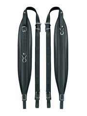 Boston 80-X-LS accordeon riemen, 120 + bassen, 109-114 x 8,0cm, rugriem, nerf leder, skai voering, zwart