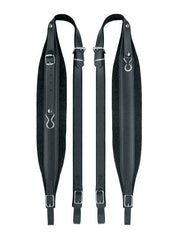 Boston 100-X-LV accordeon riemen, 120 + bassen, 109-114 x 10,0cm, rugriem, nerf leder, velours voering, zwart