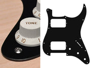 Boston ST-133-BM slagplaat, Stallion, 1 ply, black mat, HH, 3 pot holes, 3-5 switch