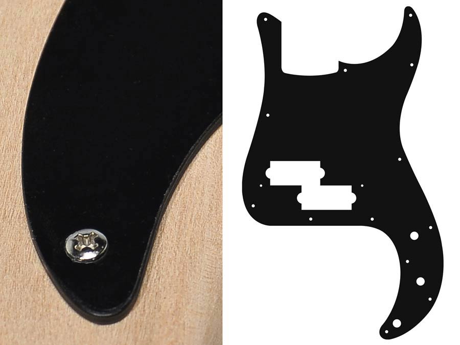 Boston PB-115-B slagplaat, Puncher bass, 1 ply, black, standaard