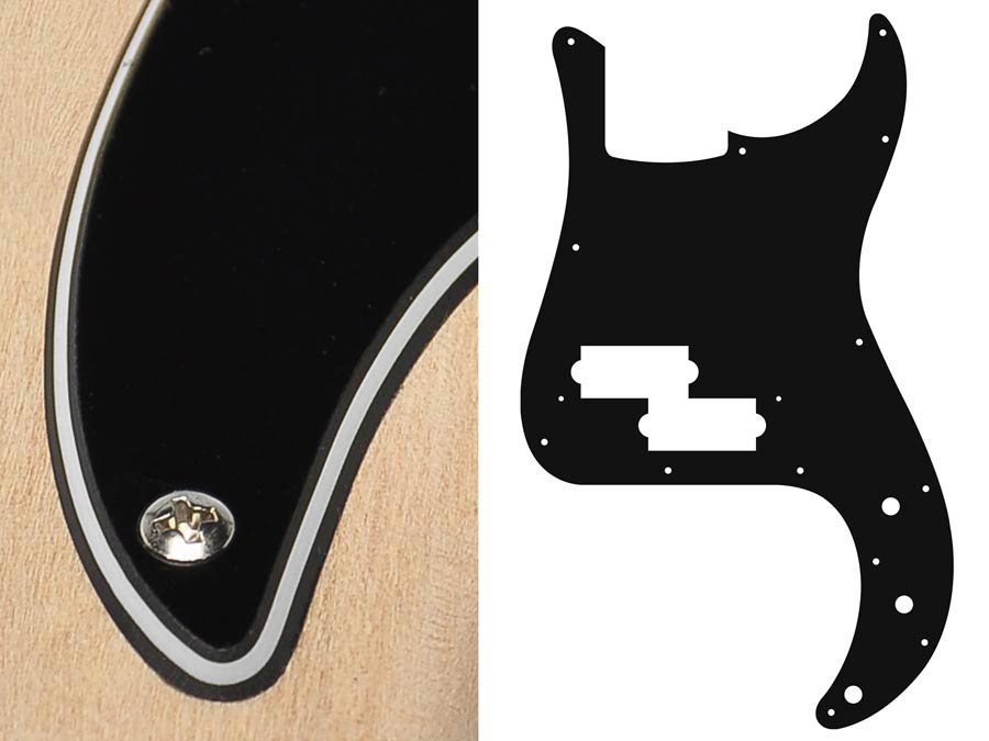 Boston PB-315-B slagplaat, Puncher bass, 3 ply, black, standaard