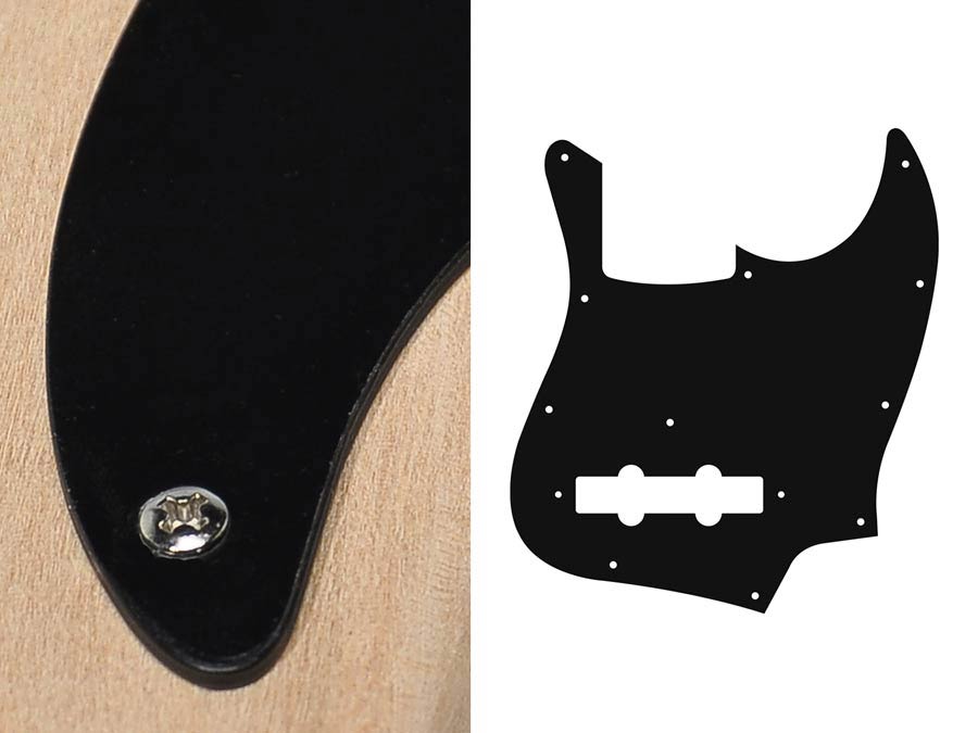 Boston JB-110-BM slagplaat, Jocker bass, 1 ply, black mat, standaard