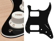 Boston ST-333-BC slagplaat, Stallion, 3 ply, black and cream, HH, 3 pot holes, 3-5 switch