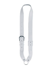 Boston JB-10 bandelier voor kleine trom (kindermodel), leder, wit 140 cm x 4 cm