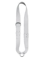 Boston SB-10-V bandelier voor kleine trom, gevoerd leder, wit