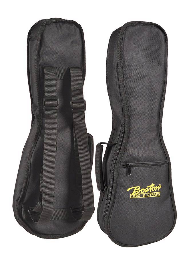 Boston UK-10 gigbag voor sopraanukelele 10 mm zwart