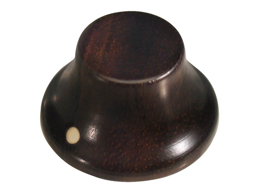 Boston KWE-320 bell knob, wood, Stallion, with pointer, 25x14mm, ebony