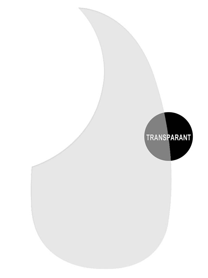 Boston AG-100-TR slagplaat, akoestisch, druppel model, zelfklevend, transparent