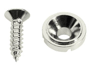Boston SH-3-N snaargeleider, knoop model, nikkel, inclusief schroef, diameter 10mm, hoogte 5mm