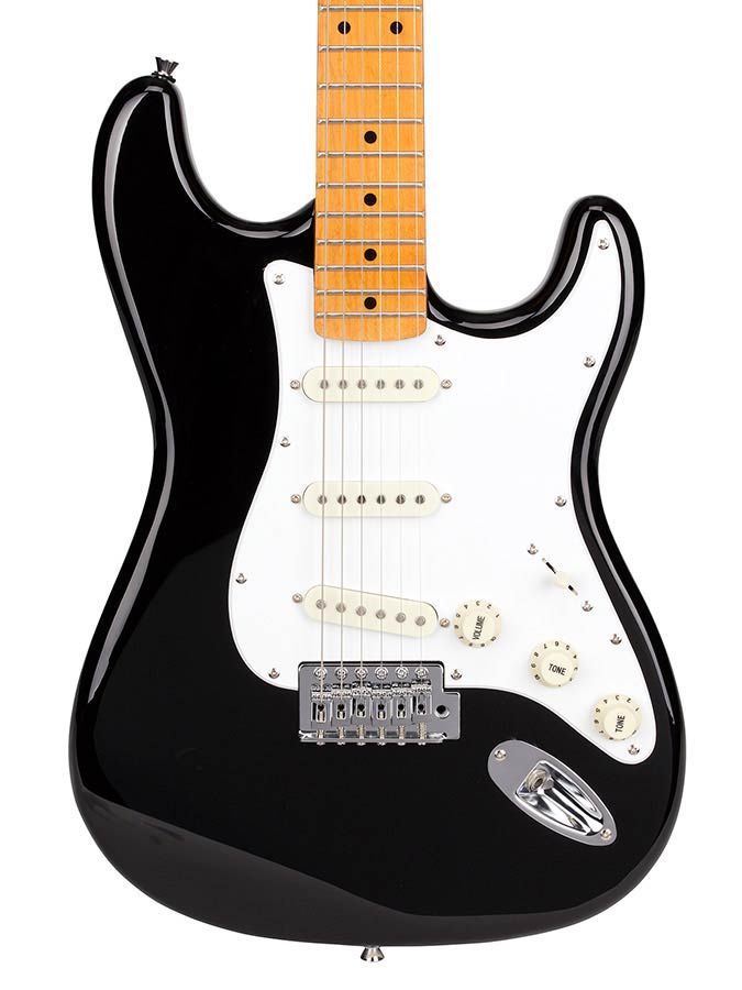 SX SST57 elektrische gitaar met tas – zwart