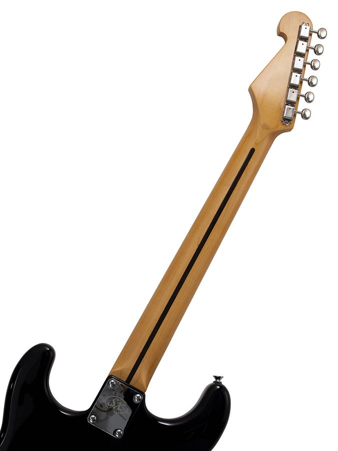SX SST57 elektrische gitaar met tas – zwart
