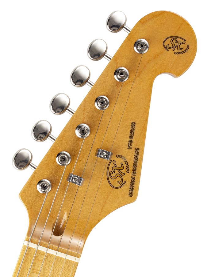 SX SST57 elektrische gitaar met tas – zwart