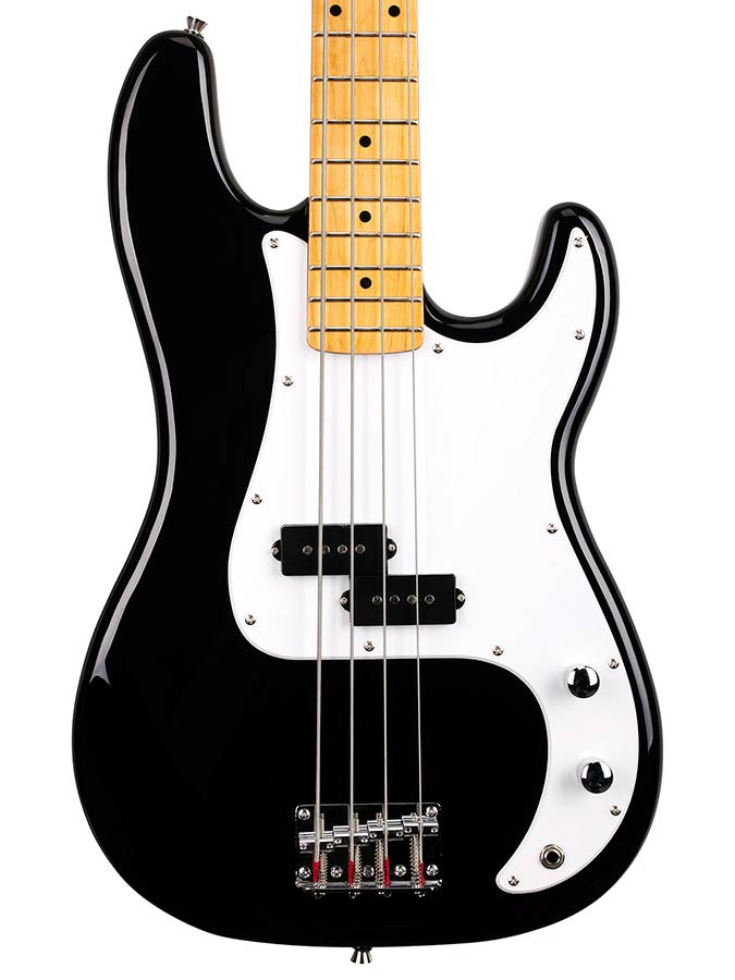 SX SPB57 P-Style elektrische basgitaar met tas – zwart