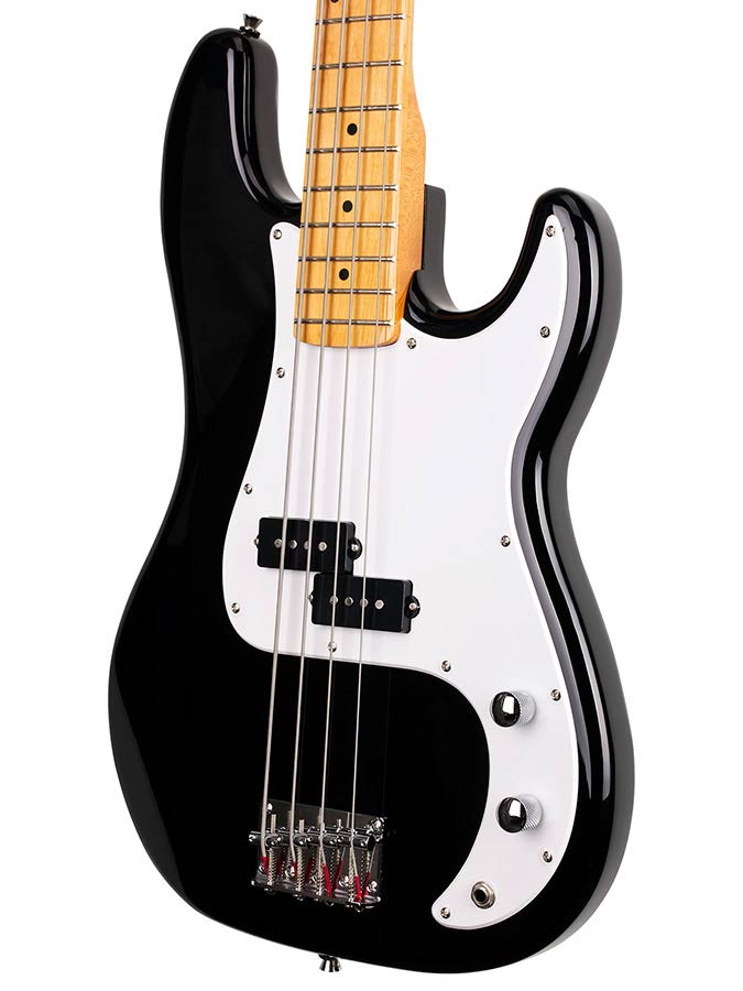 SX SPB57 P-Style elektrische basgitaar met tas – zwart