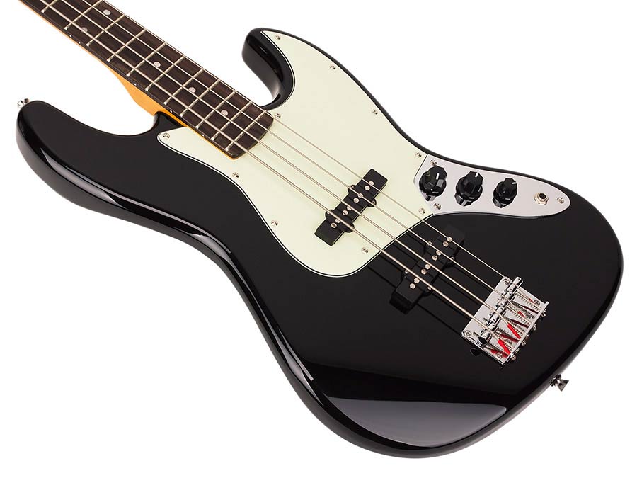 SX SJB62 J-Style elektrische basgitaar met tas – zwart