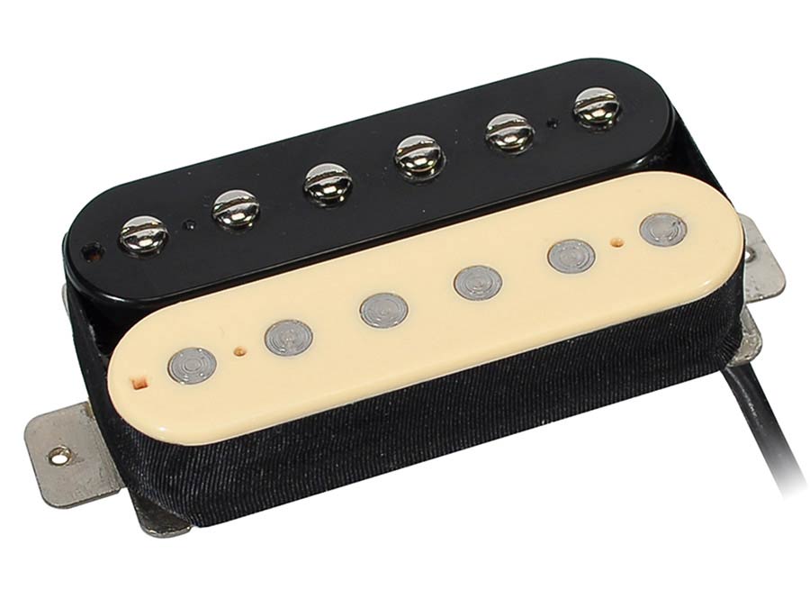 Boston PHB-90-NZE humbucker pickup, Alnico 5 bar, 4 conductors, waxed formvar wire, 9.6K neck, zebra
