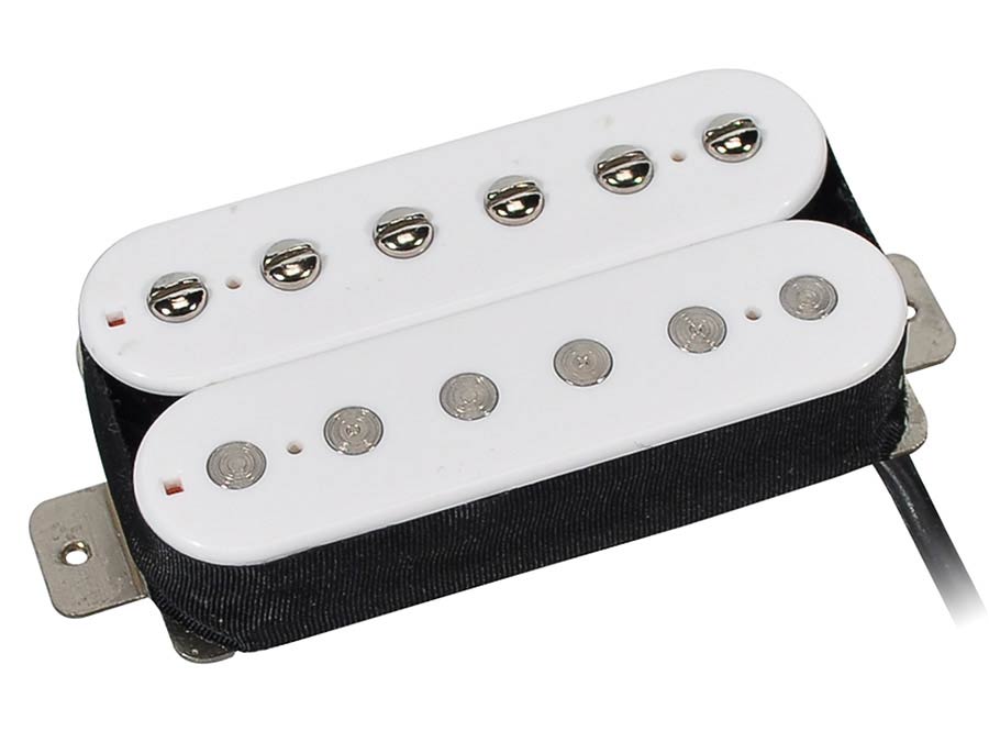 Boston PHB-90-NWH humbucker pickup, Alnico 5 bar, 4 conductors, waxed formvar wire, 9.6K neck, white