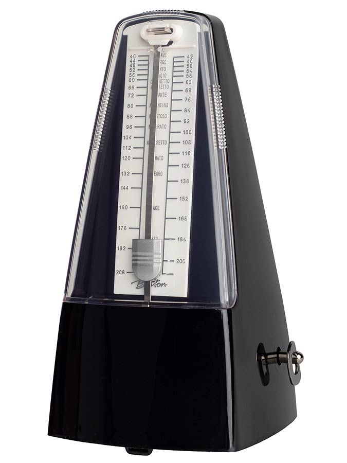 Boston BMM-60-BK analoge metronoom met bel- (0-2-3-4-6) 40-208 bpm, zwart