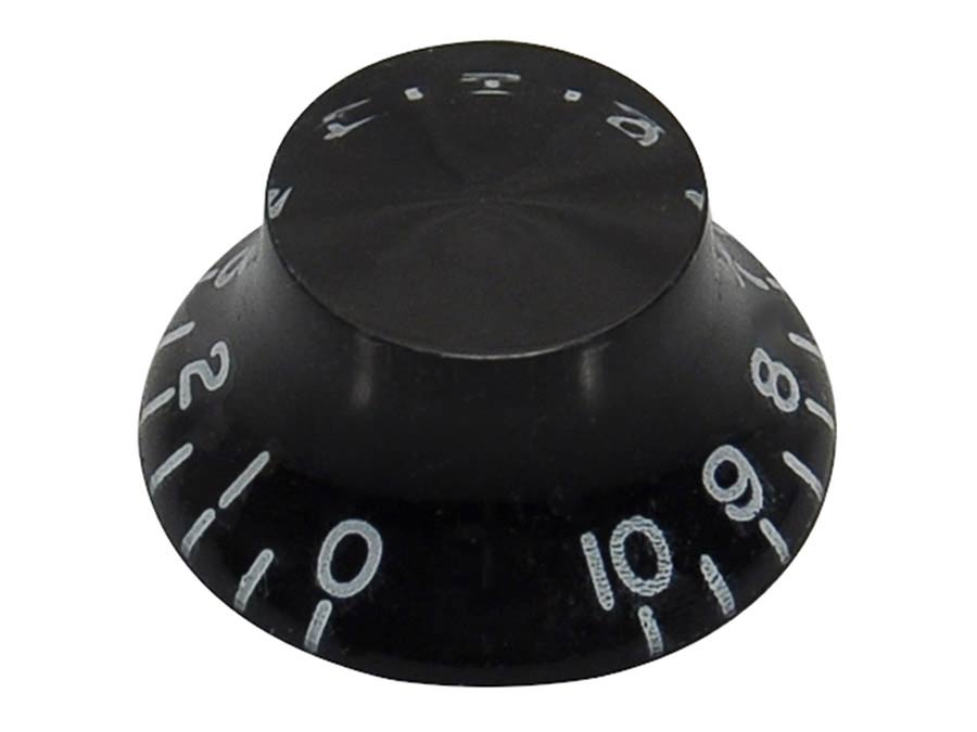Boston KB-160L bell knob, lefty, transparent black