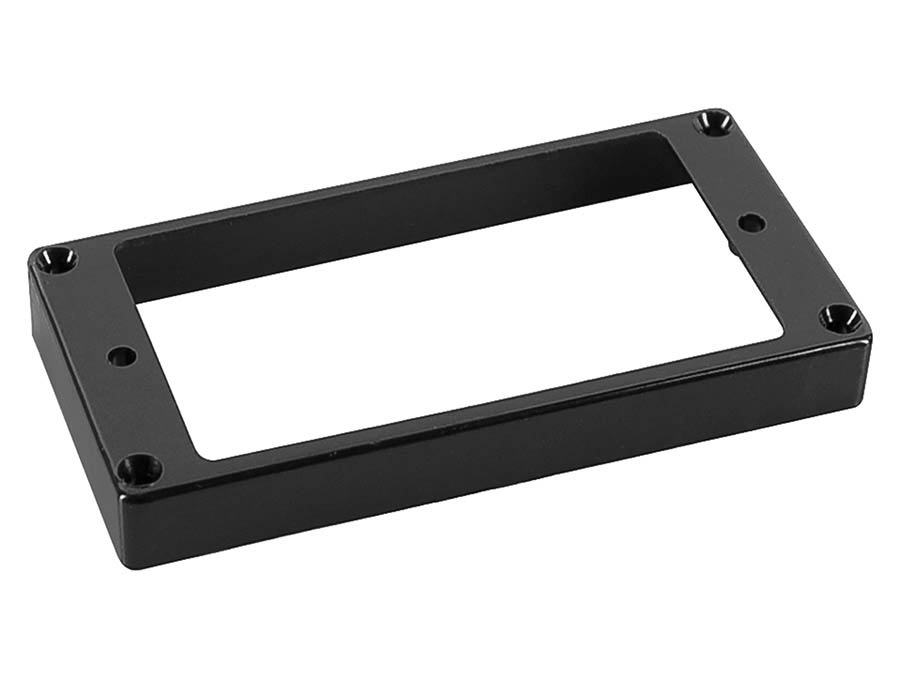 Boston HFS110120BK humbucker frame, flat bottom slanted top, 11 to 12mm height, black