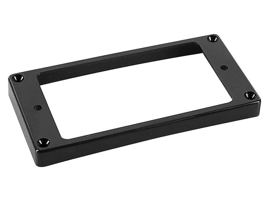 Boston HCS7090BK humbucker frame, curved bottom slanted top, 7 to 9mm height, black