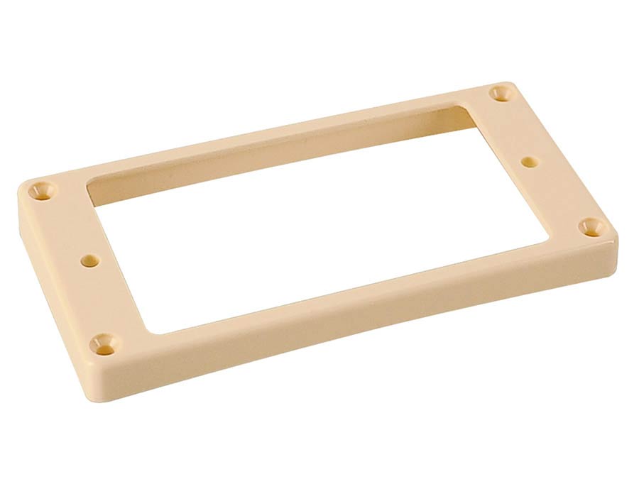Boston HCS7090IV humbucker frame, curved bottom slanted top, 7 to 9mm height, ivory