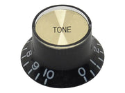 Boston KB-132-T bell knob SG model, black with gold cap, tone
