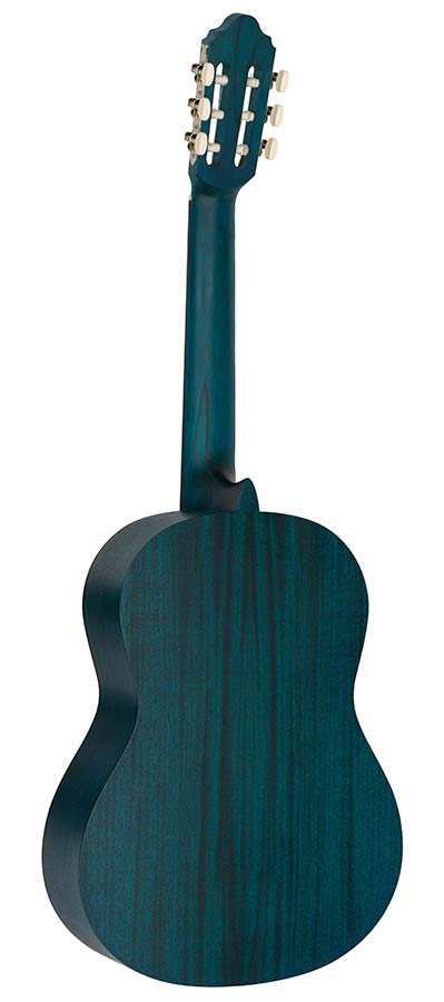 Valencia VC204TBU Klassieke gitaar 4/4 – Transparent Blue afbeelding 2