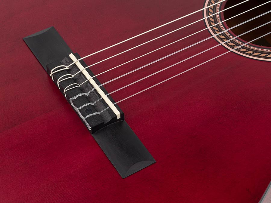 Valencia VC204TWR Klassieke gitaar 4/4 – Transparent Wine Red