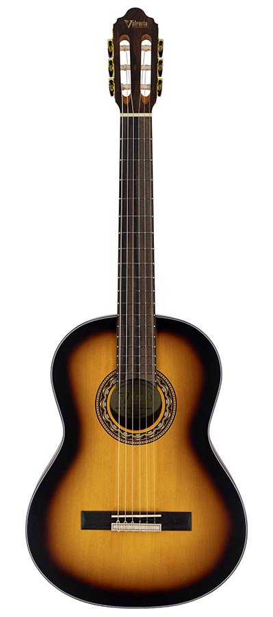 Valencia VC304ASB Klassieke gitaar 4/4 – Antique Sunburst - afbeelding 3