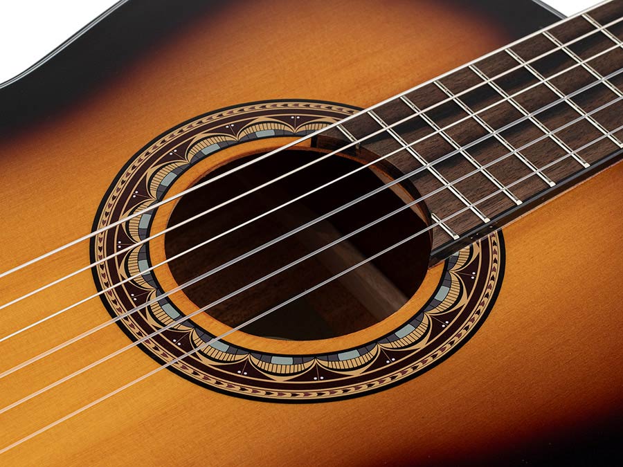 Valencia VC304ASB Klassieke gitaar 4/4 – Antique Sunburst - afbeelding 6